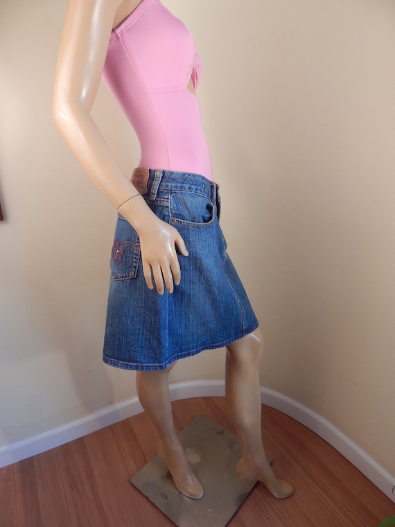 Denim size 8 skirt Gem