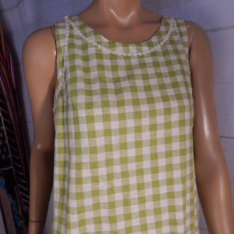 kitri green gingham dress