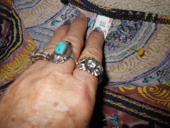 Womens cotton linen housedress, nightgown or robe… - image 7