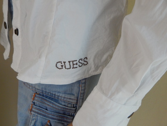 guess womens blouse, white blouse, womens blouse … - image 3