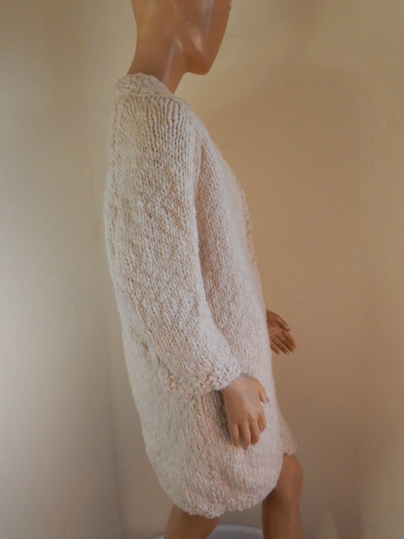 llama wool sweater, vintage 60s, lined bohemian s… - image 5