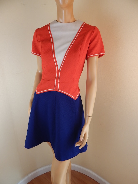 Vintage patriotic dress, 1960s wonder woman costum