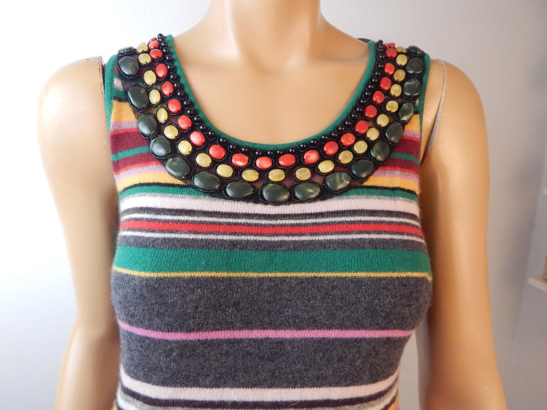 Catherine Malandrino Beaded All Cashmere Dress Bust 32-40 - Etsy