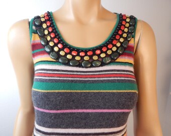 Catherine Malandrino Beaded All Cashmere Dress Bust 32-40 - Etsy