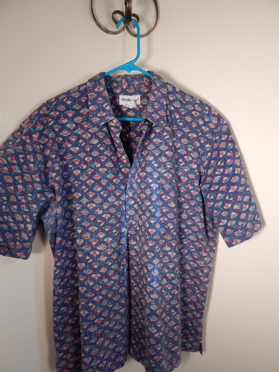 Vintage Tory Richard Hawaiian Shirt Mens Xl All Cotton | Etsy