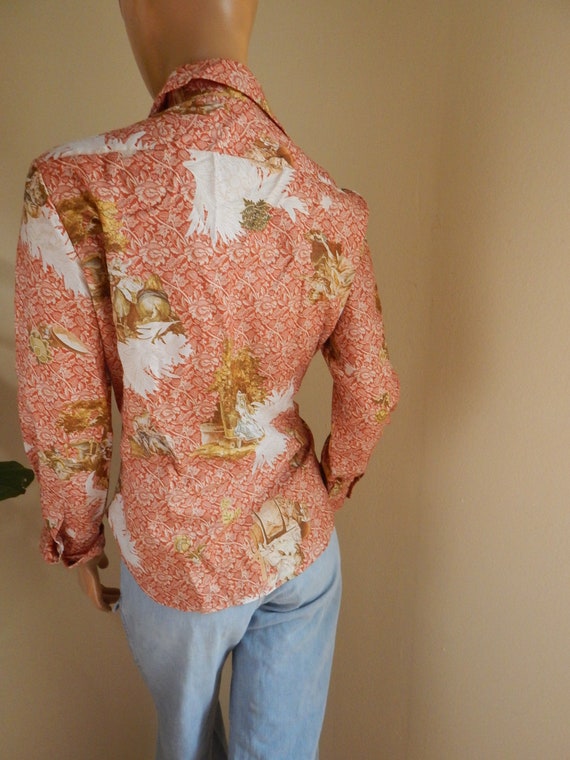 San Francisco Shirt works, womens poly blouse, ma… - image 7