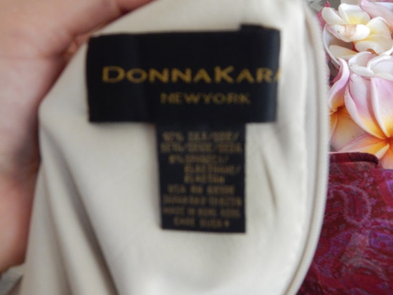 Donna Karan knit dress, hong kong silk, petite bu… - image 4