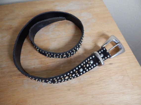 Kippy Belt AUTHENTIC. Small Black and Rhinestone - Etsy Finland