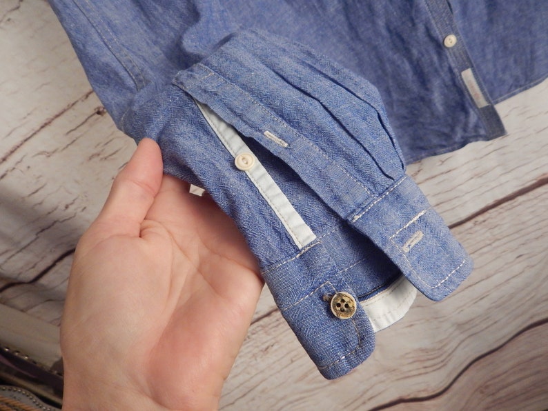 all cotton scotch and soda Mens chambray shirt