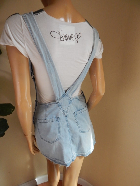 western overalls skirt, denim overalls, girls ove… - image 4