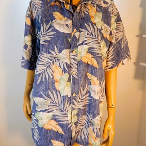 VTG 1990 90S mens cotton aloha shirt, cooke street cotton shirt, mens 2x Hawaiian shirt , Free shipping www.etsy.com/shop/stilettoRanch