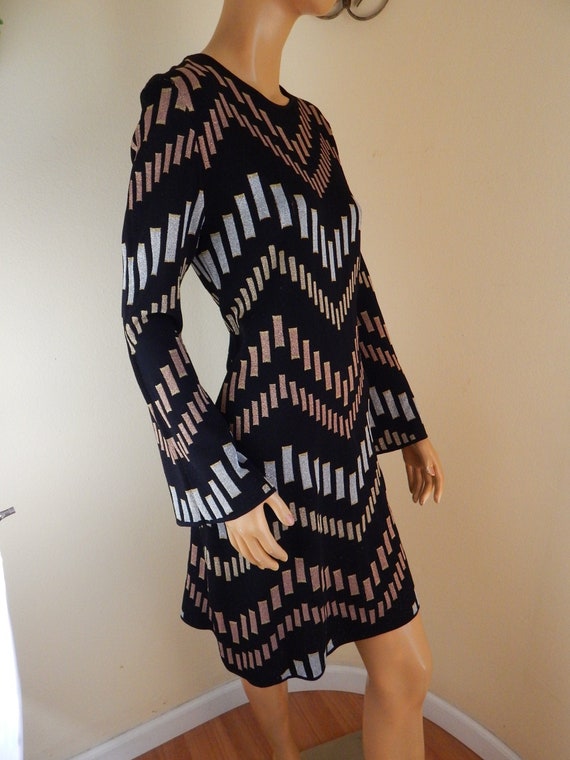 slim fit dress slacks Ted Baker Gold/Black Dress Size Medium – The Wardrobe