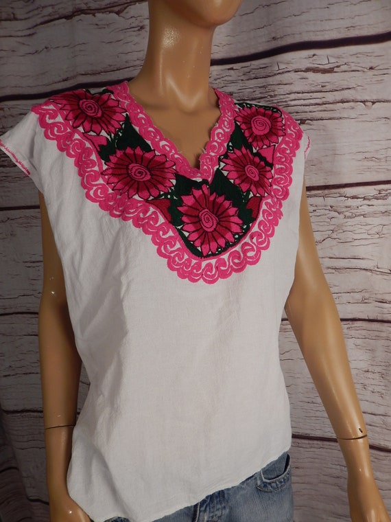 Mexican top, embroidered top, hippie, boho, handm… - image 1