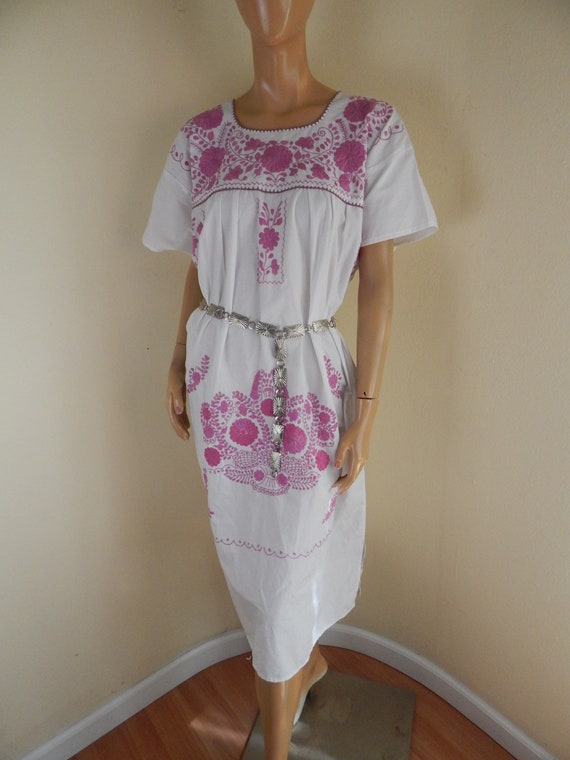 mexican dress, embroidered dress, handmade dress,… - image 6