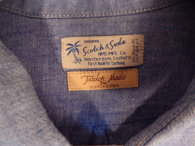 all cotton scotch and soda Mens chambray shirt
