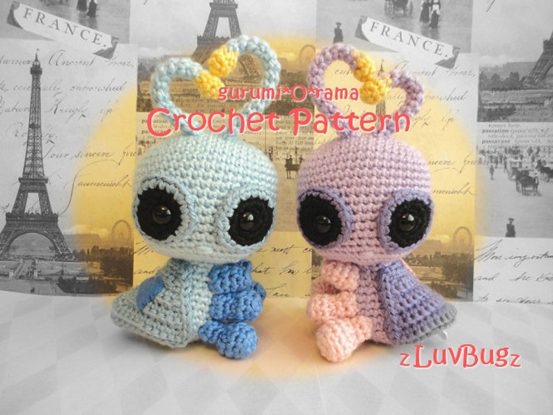 love bug crochet pattern, kawaii amigurumi love bug, plush toy bug tutorial pattern, instant download image 1