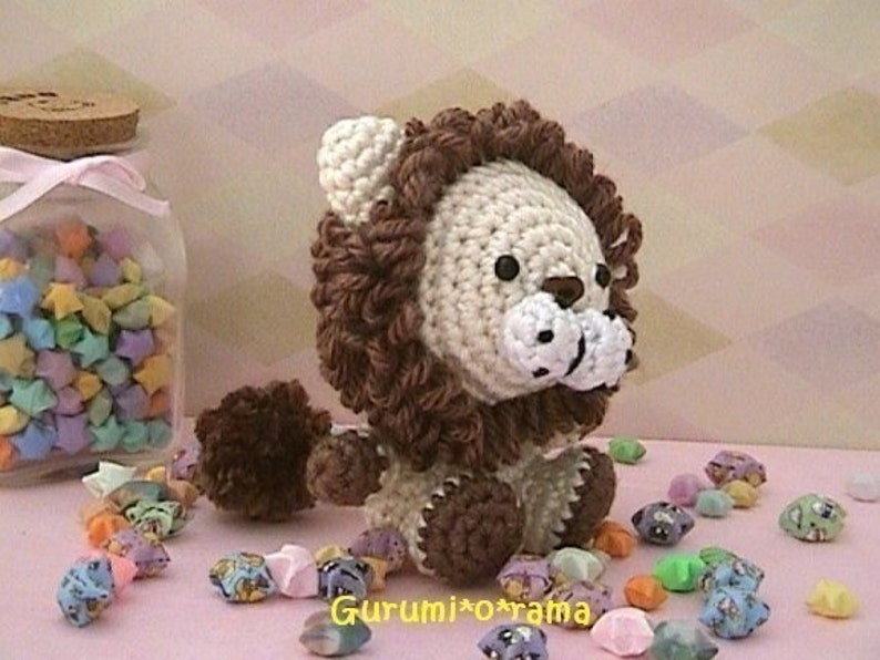 Amigurumi Crochet Lion Pattern Kawaii Animal Stuffed Plush - Etsy