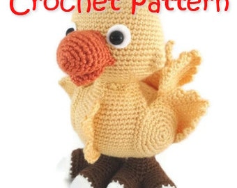 crochet pattern bird chick parrot PDF guide INSTANT DOWNLOAD