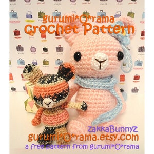 amigurumi bunny crochet pattern, stuffed plush kawaii zakka bunny rabbits free diy pattern, please see description for detail image 1