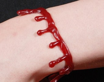 Blood Drip Bracelet - Dark Red Blood