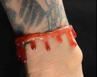 Bloody Drip   Bracelet - Red Blood with puss