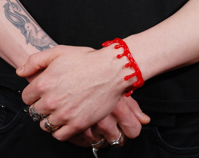 Bloody Drip   Bracelet - Bright Red Blood