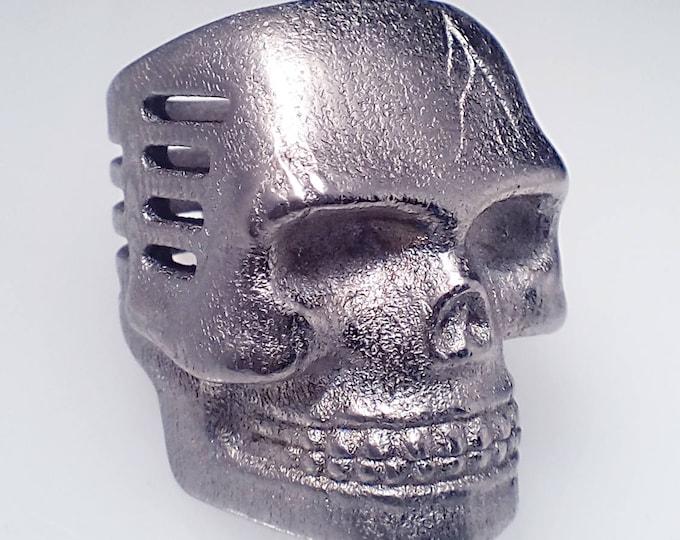 Skull Microphone Ring  3 different Finishes