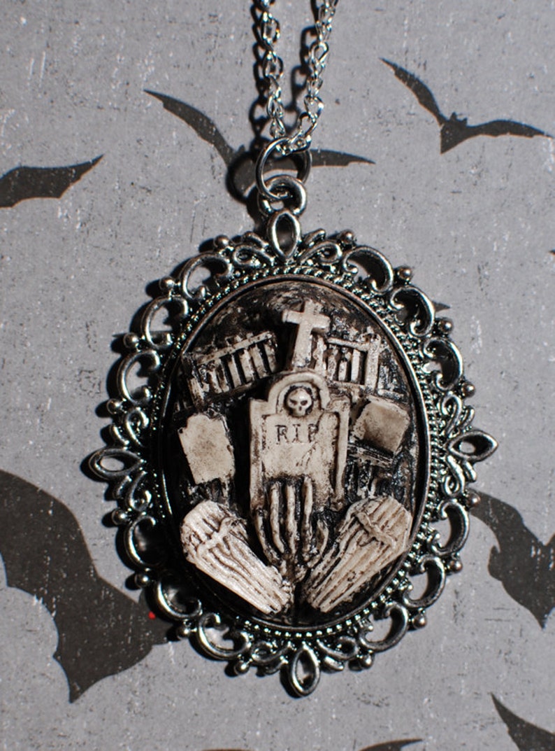 Halloween Jewelry Creepy Cute Gothic Necklace Victorian Etsy