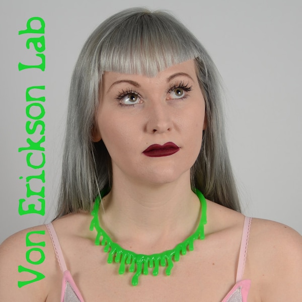 Zombie Goo Green  Necklace -
