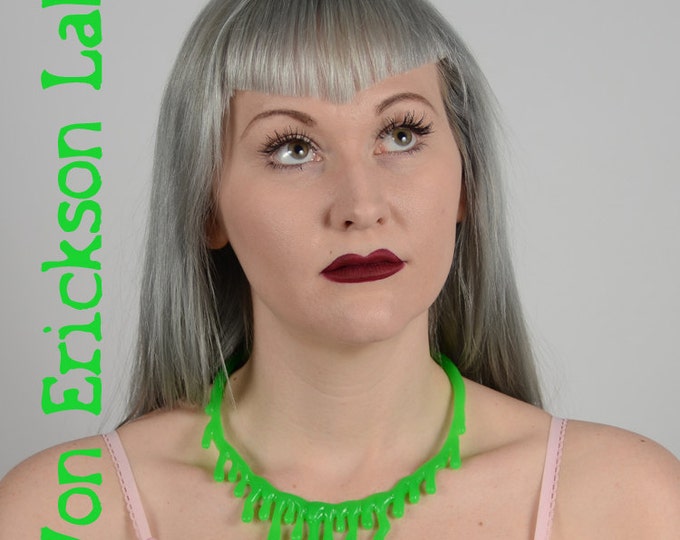 Zombie Goo Green  Necklace -