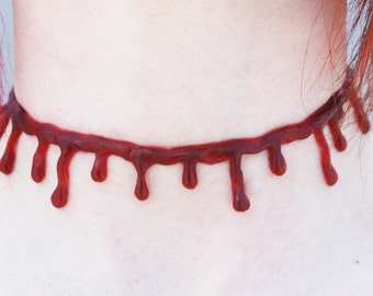 The Original VonErickson Blood choker necklace -Dark