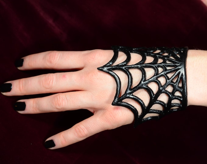 Gothic Jewelry Spooky Spider web Bracelet