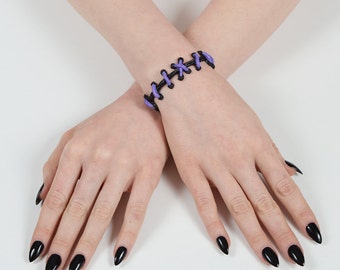The Original Von Erickson Stitches Bracelet Purple