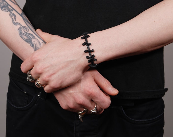 The Original VonErickson Black Stitch bracelet-