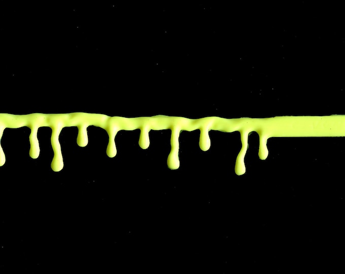 Fluorescent Yellow  Drip Bracelet