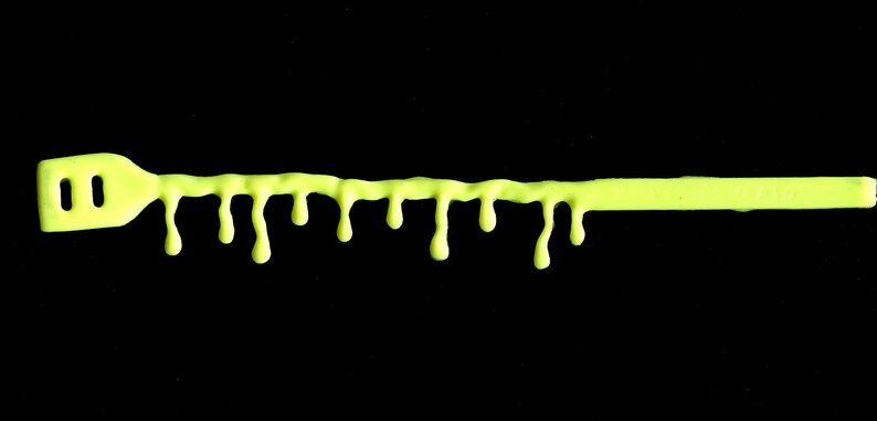 Fluorescent Yellow Drip Bracelet image 1