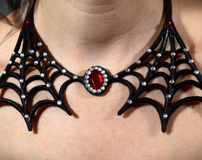 Spider Web Collar Necklace  Deluxe!