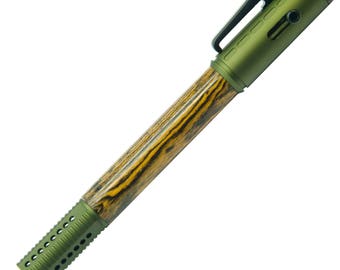 Semi Automatic Rifle Side Action Click Pen made with Bocote wood