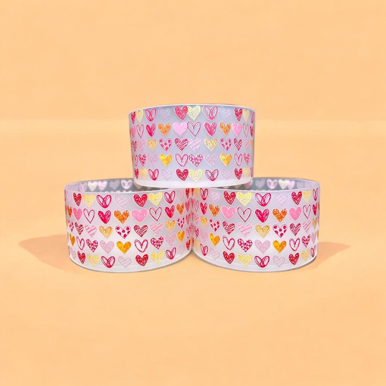 Hearts translucent tumbler boot