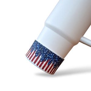 American drip tumbler Boot/patriotic tumbler Boot and straw topper & boot set/Memorial Day/Veterans day tumbler boot
