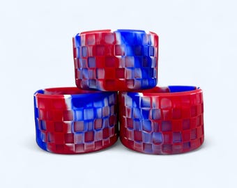 Red white and blue checker tumbler Boot/patriotic tumbler Boot