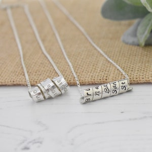 Life story Scroll Necklace Sterling Silver