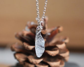 Sycamore Seed Pod Fairy Wings Necklace Botanical Jewellery, Sterling Silver