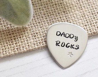 Guitar Pick Plectrum Personalised Handmade Personalised Sterling Silver UK Hallmarked