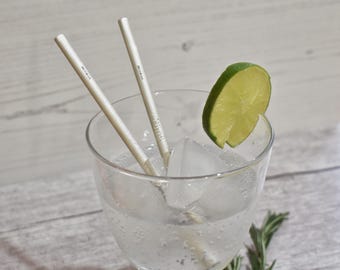 Sterling Silver Reusable Drinking Cocktail Straw Washable Eco-Friendly Barware Luxury Gift UK Hallmarked