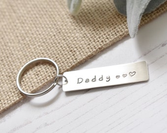 Personalised Keyring UK Hallmarked Sterling Silver