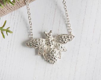 Bumble bee necklace Sterling Silver UK Hallmarked
