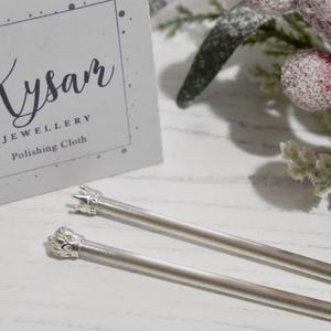 Sterlingzilveren cocktailroerder Gerecycled zilver Milieuvriendelijk bargerei VK-keurmerk