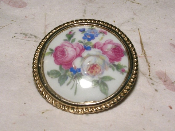 BROCHE EN PORCELAINE de Limoges EUR 20,00 - PicClick FR