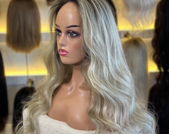 7x7" Real Human Hair Topper | Lace Base, Natural Scalp Look, Volume Blend